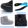 image:imageMens Waterproof Hiking Boots NonSlip Lightweight Mid Top Ankle Boot Breathable Hiker Trekking ShoesBlack Grey