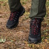 image:imageMens Waterproof Hiking Boots NonSlip Lightweight Mid Top Ankle Boot Breathable Hiker Trekking ShoesBlackRed