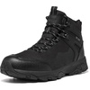 image:imageMens Waterproof Hiking Boots  Lightweight Mid Top Outdoor Boots for Camping TrekkingAll Black