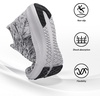 image:imageSHULOOK Womens Slip on Walking Shoes Comfort Lightweight Casual Sneakers  NonSlip Breathable Sock Work Shoes Mesh Sport Casual Fashion Tennis Running SneakersGrey White