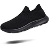 image:imageSHULOOK Womens Slip on Walking Shoes Comfort Lightweight Casual Sneakers  NonSlip Breathable Sock Work Shoes Mesh Sport Casual Fashion Tennis Running SneakersAllblack