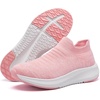 image:imageSHULOOK Womens Slip on Walking Shoes Comfort Lightweight Casual Sneakers  NonSlip Breathable Sock Work Shoes Mesh Sport Casual Fashion Tennis Running SneakersLight Pink