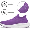 image:imageSHULOOK Womens Slip on Walking Shoes Comfort Lightweight Casual Sneakers  NonSlip Breathable Sock Work Shoes Mesh Sport Casual Fashion Tennis Running SneakersPurple