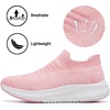 image:imageSHULOOK Womens Slip on Walking Shoes Comfort Lightweight Casual Sneakers  NonSlip Breathable Sock Work Shoes Mesh Sport Casual Fashion Tennis Running SneakersLight Pink