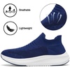 image:imageSHULOOK Womens Slip on Walking Shoes Comfort Lightweight Casual Sneakers  NonSlip Breathable Sock Work Shoes Mesh Sport Casual Fashion Tennis Running SneakersBlue