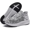 image:imageSHULOOK Womens Slip on Walking Shoes Comfort Lightweight Casual Sneakers  NonSlip Breathable Sock Work Shoes Mesh Sport Casual Fashion Tennis Running SneakersGrey White