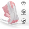 image:imageSHULOOK Womens Slip on Walking Shoes Comfort Lightweight Casual Sneakers  NonSlip Breathable Sock Work Shoes Mesh Sport Casual Fashion Tennis Running SneakersLight Pink
