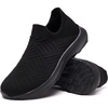 image:imageSHULOOK Womens Slip on Walking Shoes Comfort Lightweight Casual Sneakers  NonSlip Breathable Sock Work Shoes Mesh Sport Casual Fashion Tennis Running SneakersAllblack