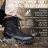 image:imageMens Snow Boots Waterproof Warm Fur Lined Winter Hiking Boot Nonslip Outdoor Ankle Hightop Shoes Work Hiker Trekking TrailBlack
