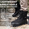 image:imageMens Snow Boots Waterproof Warm Fur Lined Winter Hiking Boot Nonslip Outdoor Ankle Hightop Shoes Work Hiker Trekking TrailBlack