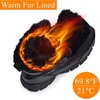 image:imageMens Snow Boots Waterproof Warm Fur Lined Winter Hiking Boot Nonslip Outdoor Ankle Hightop Shoes Work Hiker Trekking TrailBlack