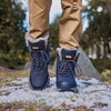 image:imageMens Snow Boots Waterproof Warm Fur Lined Winter Hiking Boot Nonslip Outdoor Ankle Hightop Shoes Work Hiker Trekking TrailBlue