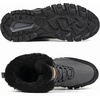 image:imageMens Snow Boots Waterproof Warm Fur Lined Winter Hiking Boot Nonslip Outdoor Ankle Hightop Shoes Work Hiker Trekking TrailGrey