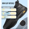 image:imageSHULOOK Wide Toe Box Non Slip Work Shoes for Men SlipResistant Water Resistant Kitchen Chef Restaurant Waterproof Food Service Nurse Shoe Comfortable Mesh Lightweight Walking SneakersBlackGrey