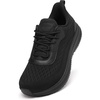 image:imageSHULOOK Wide Toe Box Non Slip Work Shoes for Men SlipResistant Water Resistant Kitchen Chef Restaurant Waterproof Food Service Nurse Shoe Comfortable Mesh Lightweight Walking SneakersBlack