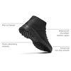 image:imageSHULOOK Non Slip Work Boots for Men Slip Resistant Shoes Restaurant KitchenBlack