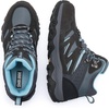image:imageSHULOOK Womens Waterproof Hiking Boots Outdoor Trekking Camping Trail Hiking BootsGrey Blue