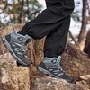 image:imageSHULOOK Womens Waterproof Hiking Boots Outdoor Trekking Camping Trail Hiking BootsGrey Blue