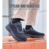 image:imageSHULOOK Mens Non Slip Work Shoes Kitchen Chef Restaurant Food Service ShoeGrayMidnight Black