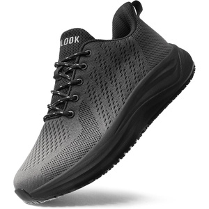 image:imageSHULOOK Mens Non Slip Work Shoes Restaurant Kitchen Nurse Food ServiceGrayBlack