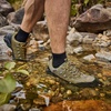 image:imageSHULOOK Mens Low Top Waterproof Hiking ShoesArmyGreen