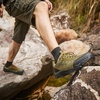 image:imageSHULOOK Mens Low Top Waterproof Hiking ShoesArmyGreen