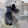 image:imageSHULOOK Mens Low Top Waterproof Hiking ShoesBlackGrey