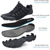 image:imageSHULOOK Mens Low Top Waterproof Hiking ShoesBlackGrey