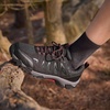 image:imageSHULOOK Mens Low Top Waterproof Hiking ShoesBlackRed