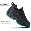 image:imageSHULOOK Mens Low Top Waterproof Hiking ShoesBlackRed02