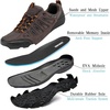 image:imageSHULOOK Mens Low Top Waterproof Hiking ShoesBrownOrange