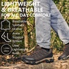 image:imageSHULOOK Mens Low Top Waterproof Hiking ShoesBrownOrange