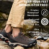 image:imageSHULOOK Mens Low Top Waterproof Hiking ShoesBrownOrange