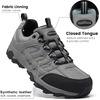 image:imageSHULOOK Mens Low Top Waterproof Hiking ShoesGrey02