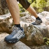 image:imageSHULOOK Mens Low Top Waterproof Hiking ShoesLightGrey