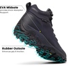 image:imageSHULOOK Mens Waterproof Hiking Boots Lightweight Breathable Outdoor ShoesNavy Blue