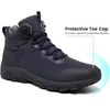 image:imageSHULOOK Mens Waterproof Hiking Boots Lightweight Breathable Outdoor ShoesNavy Blue