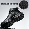 image:imageSHULOOK Mens Waterproof Hiking Boots NonSlip Lightweight Ankle BootBlack
