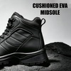 image:imageSHULOOK Mens Waterproof Hiking Boots NonSlip Lightweight Ankle BootBlack