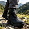 image:imageSHULOOK Mens Waterproof Hiking Boots NonSlip Lightweight Ankle BootBlack