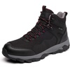 image:imageSHULOOK Mens Waterproof Hiking Boots Lightweight Breathable Outdoor ShoesBlackRed