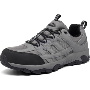 image:imageSHULOOK Mens Low Top Waterproof Hiking ShoesGrey02