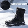 image:imageSHULOOK Mens Waterproof Winter Snow Boots Comfort Hiking Outdoor BootsBlack
