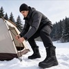 image:imageMens Waterproof Winter Snow Boots Comfort Hiking Outdoor BootsBlack