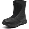 image:imageMens Winter Snow Boots Waterproof Zipper Warm Fur Lined Leather BootBlack